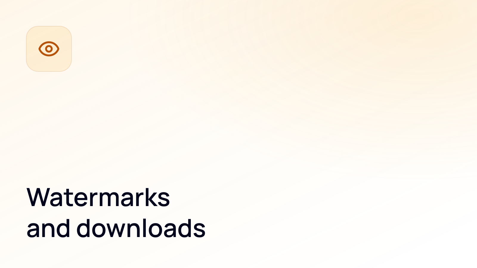 Watermarks and downloads